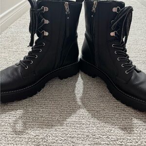 Sam Edelman Black Combat Boots